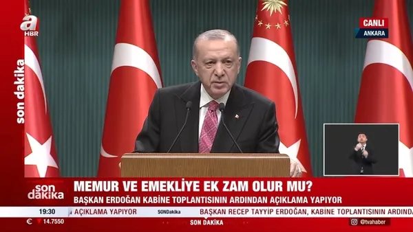 Yılın ilk Kabine toplantısının ardından Başkan Erdoğan ulusa seslendi | Memur ve emekli maaşlarıyla ilgili flaş açıklama