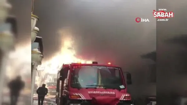 Son Dakika: Fatih'te çanta imalathanesinde yangın! | Video