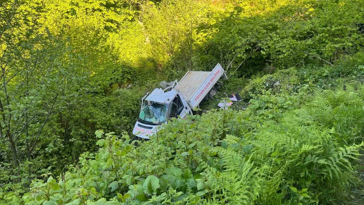 Samsun’da kereste yüklü kamyonet dere yatağına devrildi: 1 ölü, 2 yaralı! Samsun’da kereste yüklü kamyonet dere yatağına devrildi: 1 ölü, 2 yaralı!