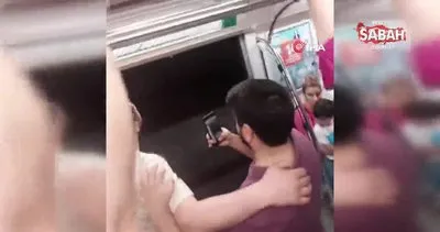 Yenikapı metrosunda açık kapıyla yolculuk kamerada | Video