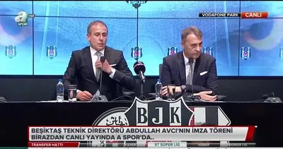 Abdullah Avcı, Beşiktaş ile sözleşmeyi canlı yayında imzaladı