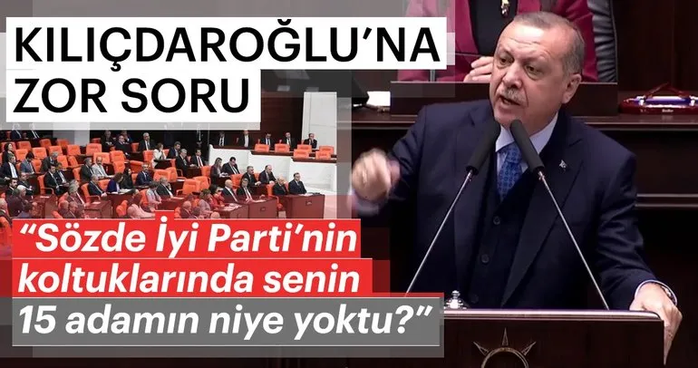 Son dakika: Cumhurbaşkanı Erdoğandan Kılıçdaroğluna zor İyi Parti sorusu