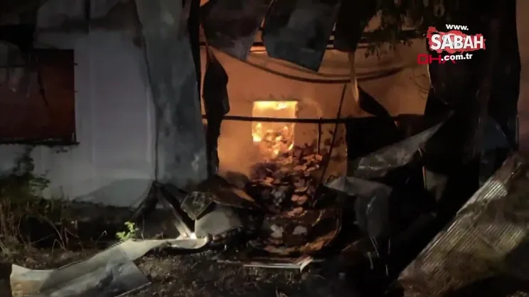 Çatalca'da fabrika yangını! | Video