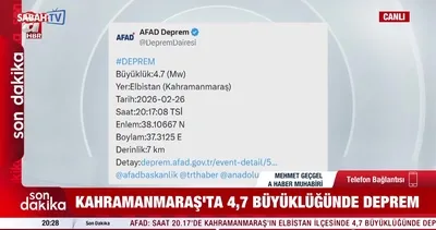 Kahramanmaraş’ta 4,7 büyüklüğünde deprem!