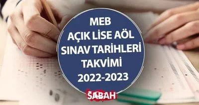 AÇIK LİSE SINAV TARİHLERİ 2023 || MEB takvimi ile AÖL sınavları ne zaman sorusu yanıt buldu!? 3. Dönem AÖL sınavları online mı, yüz yüze mi yapılacak?