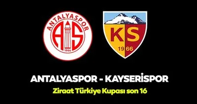 Antalyaspor Kayserispor maçı canlı yayın hangi kanalda yayınlanıyor? ZTK Antalyaspor Kayserispor maçı saat kaçta, ne zaman?