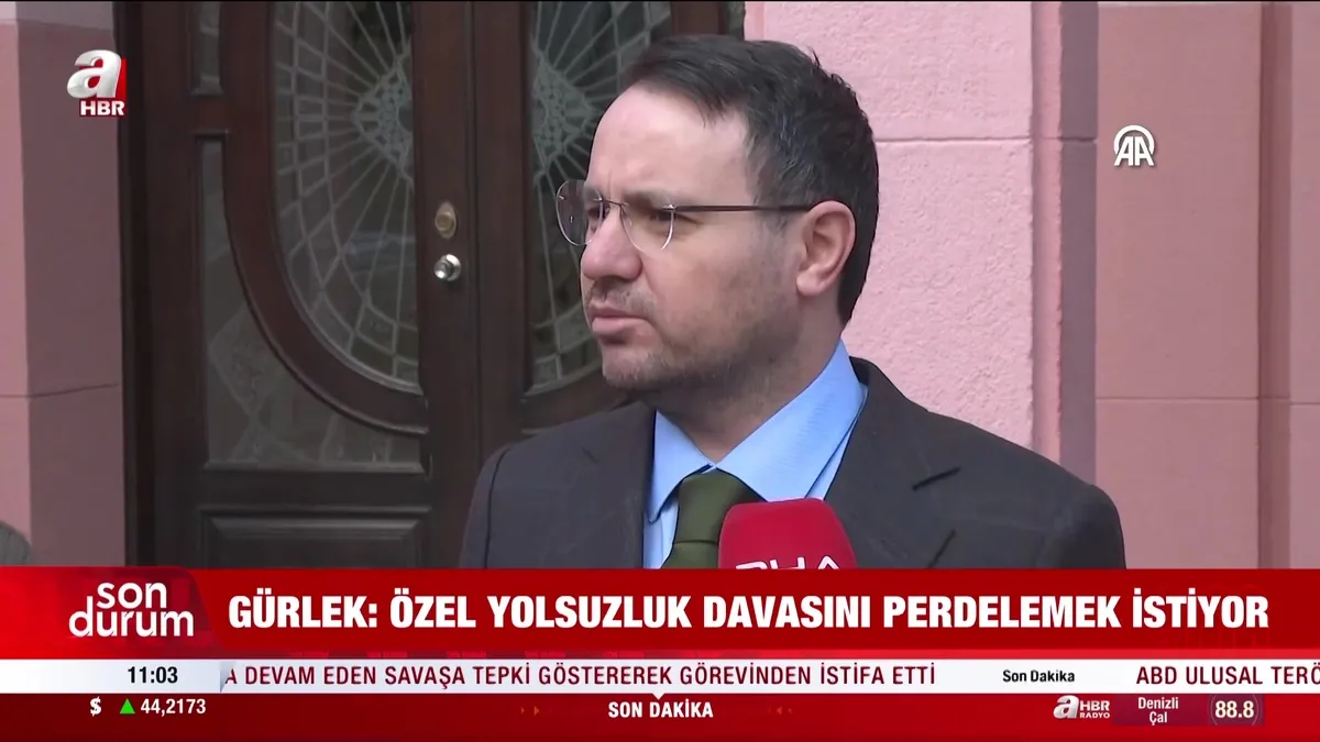 Adalet Bakanı Akın Gürlek’ten Özgür Özel’in iftiralarına yanıt: “Amacı asrın yolsuzluğu davasını perdelemek!” | Video videosunu izle Adalet Bakanı Akın Gürlek’ten Özgür Özel’in iftiralarına yanıt: “Amacı asrın yolsuzluğu davasını perdelemek!” | Video videosunu izle