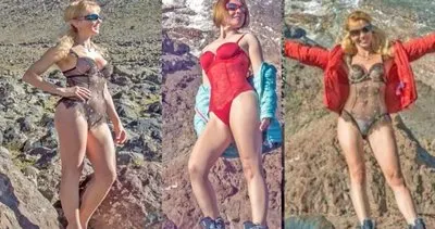 Son dakika haberi: Ukraynalı kadın dağcıların Ağrı Dağı’ndaki iç çamaşırlı ve bikinili görüntüleri sosyal medyada olay oldu | Video