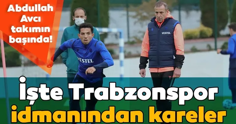 Trabzonspor’un yeni hocası Abdullah Avcı ilk idmanında! İşte o kareler