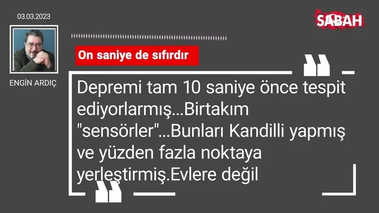 Engin Ardıç | On saniye de sıfırdır