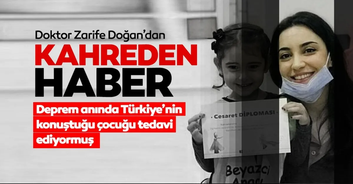 Izmir Den Son Dakika Dis Hekimi Zarife Dogan Depreme Yakalandiginda Minik Baran I Tedavi Ediyormus Son Dakika Haberler