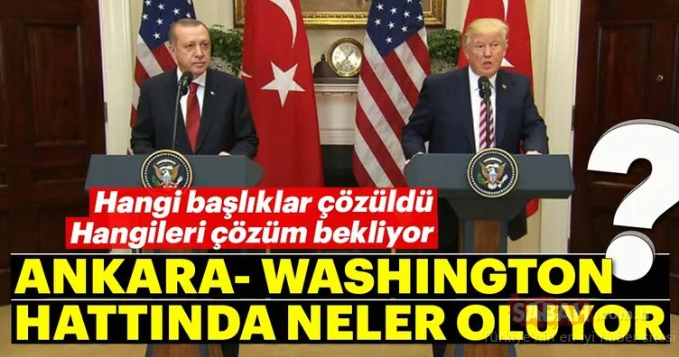 Ankara- Washington hattında neler oluyor?