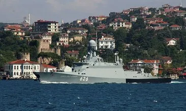 Rus Savaş Gemisi İstanbul Boğazı’ndan geçti