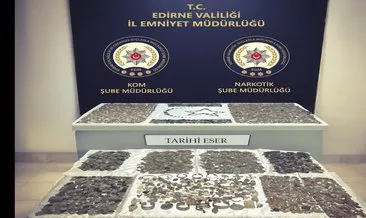 Ülkeden kaçırılmak istenilen 12 binden fazla tarihi eser ele geçirildi #edirne