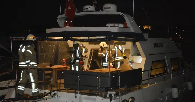 Bebek’te korkutan tekne yangını