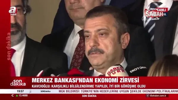 Ekonomi zirvesi sona erdi! Merkez Bankası Başkanı Şahap Kavcıoğlu'ndan ilk açıklama
