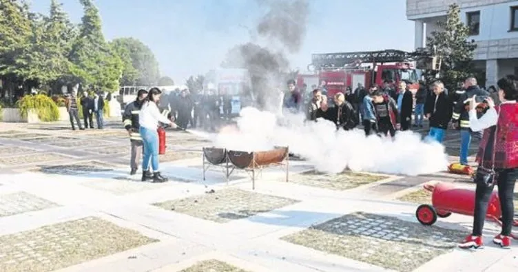 Mersin Üniversitesi'nde yangın tatbikatı yapıldı - Güney ...
