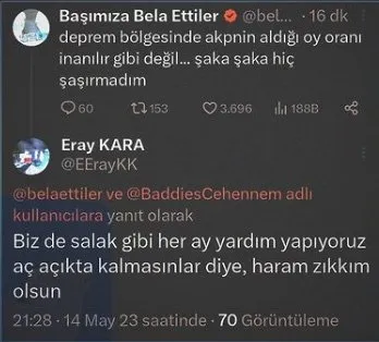 Kılıçdaroğlu destekçilerinden depremzedelere vicdansız tepki: Keşke daha çok ölseydiniz...