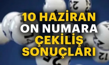 Son dakika: On numara çekiliş sonuçları açıklandı! Milli Piyango On Numara sonuçları bilet sorgulama 10 Haziran