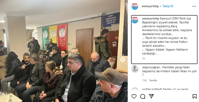 Kirli ortaklıkta yeni perde! DEM Parti'nin Öcalan eylemine CHP'den ziyaret