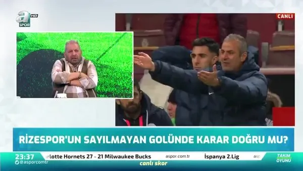 Erman Toroğlu: Çaykur Rizespor'un sayılmayan golünde faul yok