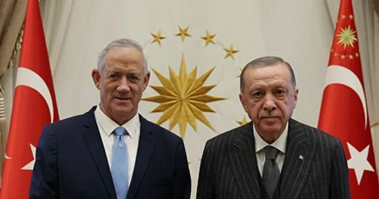 Başkan Erdoğan, İsrail Savunma Bakanı Gantz’ı kabul etti