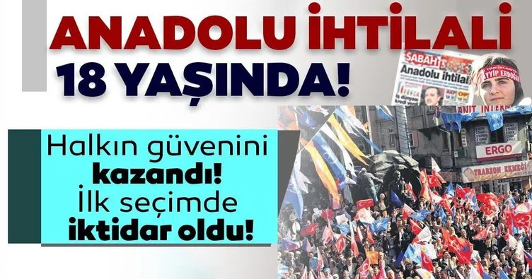 Anadolu ihtilali 18 yaşında