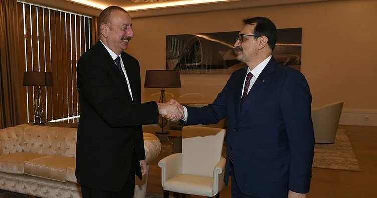 Enerji ve Tabii Kaynaklar Bakanı Fatih Dönmez, Aliyev’le görüştü!