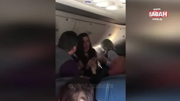 ABD'de uçakta maske takmayan yolcu başka bir yolcuya 
