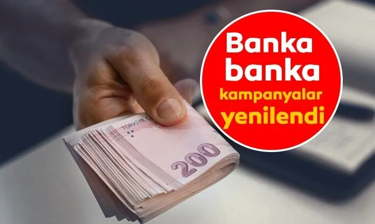 20 bin TL’ye varan faizsiz kredi fırsatı sunuluyor! Banka banka kampanyalar güncellendi