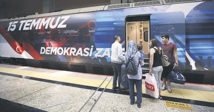 15 Temmuz treni ilk seferini Ankara’dan İstanbul’a yaptı