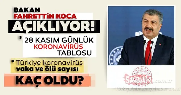 son dakika haberi turkiye de coronavirus vaka ve olu sayisi kac oldu saglik bakanligi tablosu ile 28 kasim cumartesi istanbul ankara izmir ve il il corona virusu vaka sayisi son durum galeri