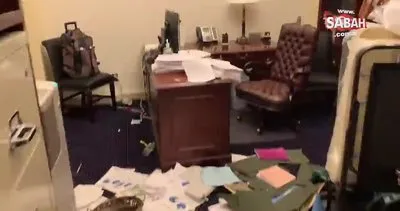 Son Dakika: ABD’de kaos günü! Senatörlerin çalışma ofisi bu hale geldi! | Video