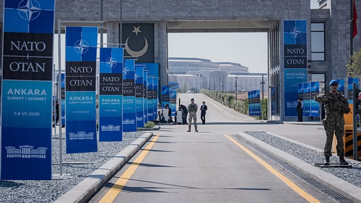 36. NATO Zirvesi'nin Ankara'daki programını gösteren bir görsel.