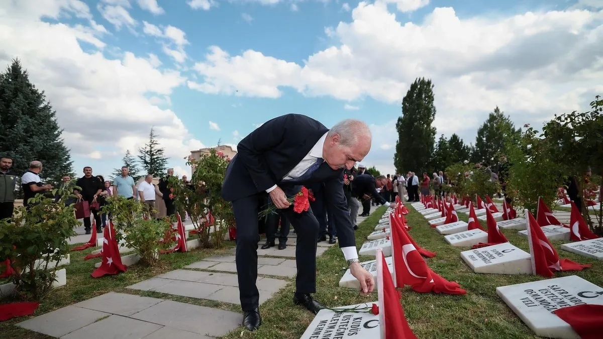TBMM Başkanı Kurtulmuş, Kütahya'da Zafer Abidesi'ne çelenk sundu, Dumlupınar Şehitliği'ni ziyaret etti
