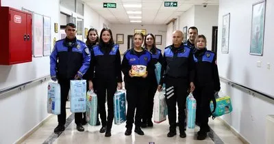 Polis bin 500 paket bebek bezi dağıttı