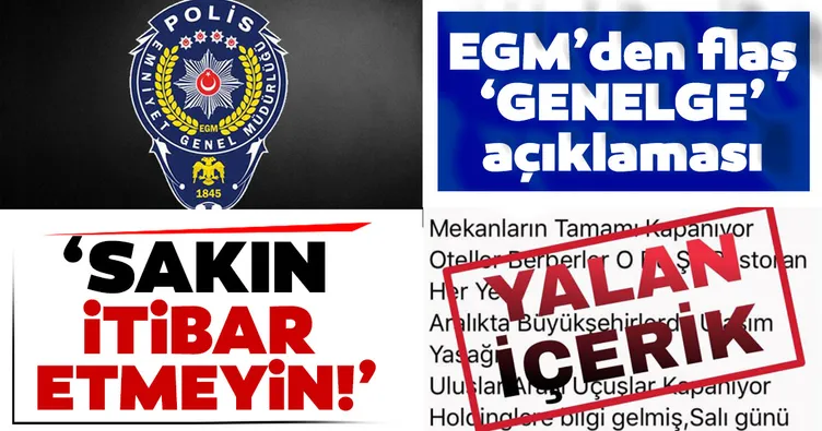 Son dakika: Emniyet Genel Müdürlüğü'nden 'Sahte genelge' açıklaması