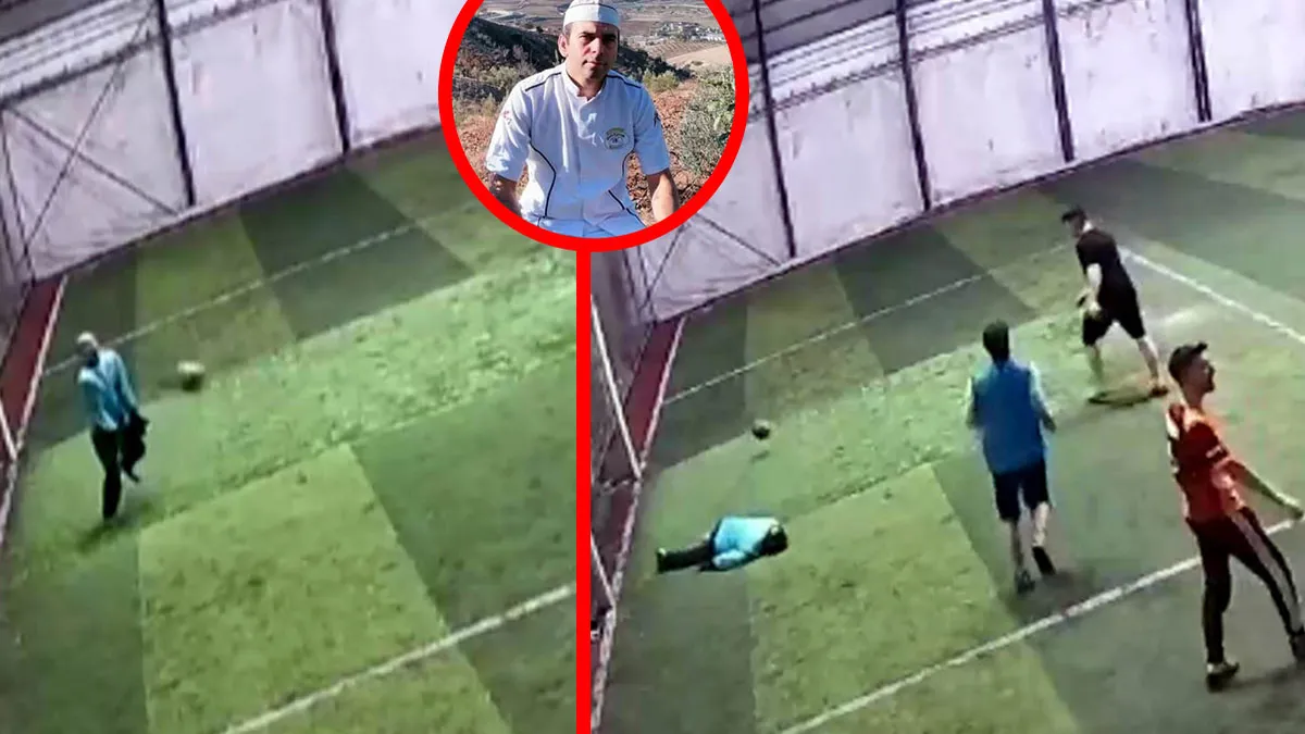 Halısahada kan donduran anlar! Bir anda yere yığıldı! Göğsüne top çarpınca… Halısahada kan donduran anlar! Bir anda yere yığıldı! Göğsüne top çarpınca…