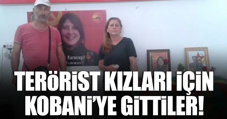 Kırmızı fularlı teröristin ailesi Kobani’ye gitti!