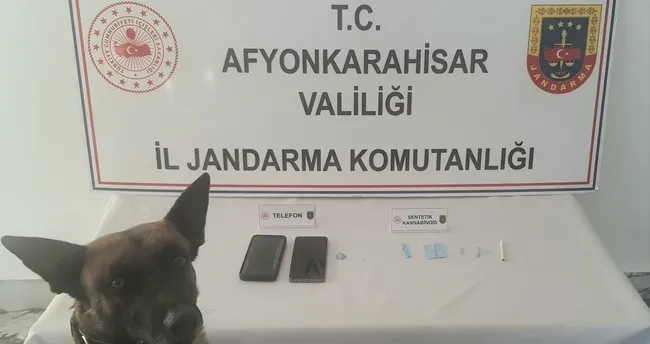 Afyonkarahisar’da durdurulan araçtan uyuşturucu çıktı