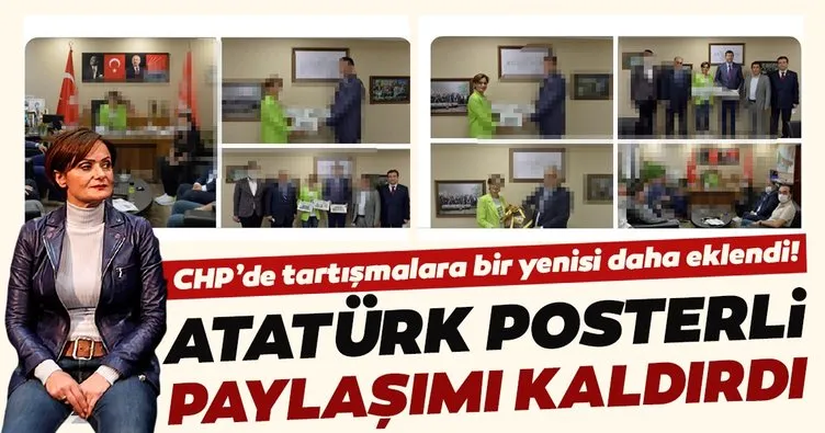 Kaftancıoğlu Atatürk posterli paylaşımı kaldırdı