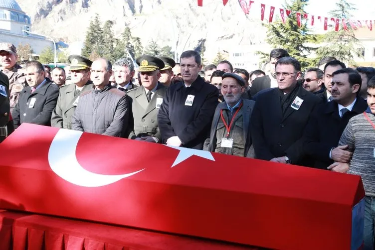 Tel Abyad şehidi teğmen Sinan Bilir, Tokat'ta son yolculuğa uğurlandı