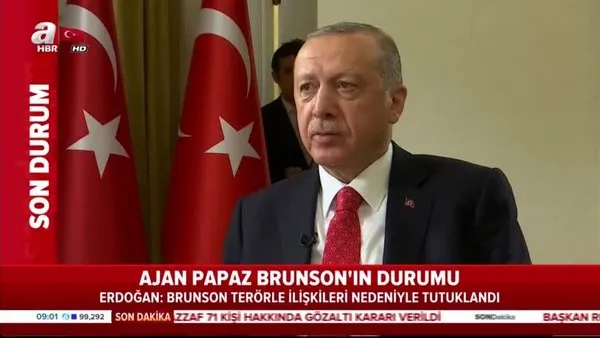 Cumhurbaşkanı Erdoğan Reuters'a konuştu