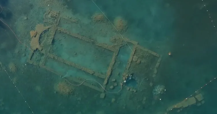 Arkeolojik çalışmalar su altından ve havadan görüntülendi