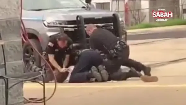 ABD polisi yine dehşet saçtı! Kafasını beton zemine vurarak darp etti | Video