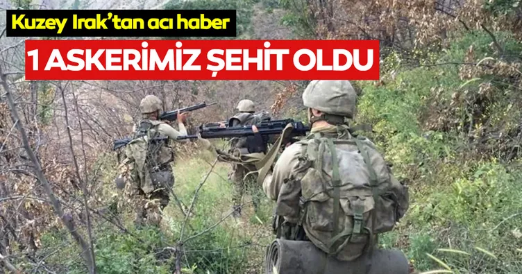 Son dakika: Pençe Harekatında 1 şehit