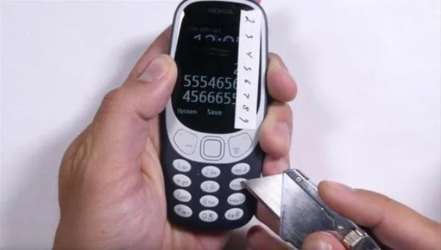 Nokia 3310’un dayanıklılık testi