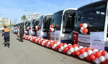 Siverek’te yeni toplu taşıma araçları hizmete başladı