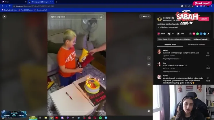 Yaren Çakar'dan Okan Buruk'un oğlu Ali Yiğit Buruk hakkında çirkin sözler! | Video