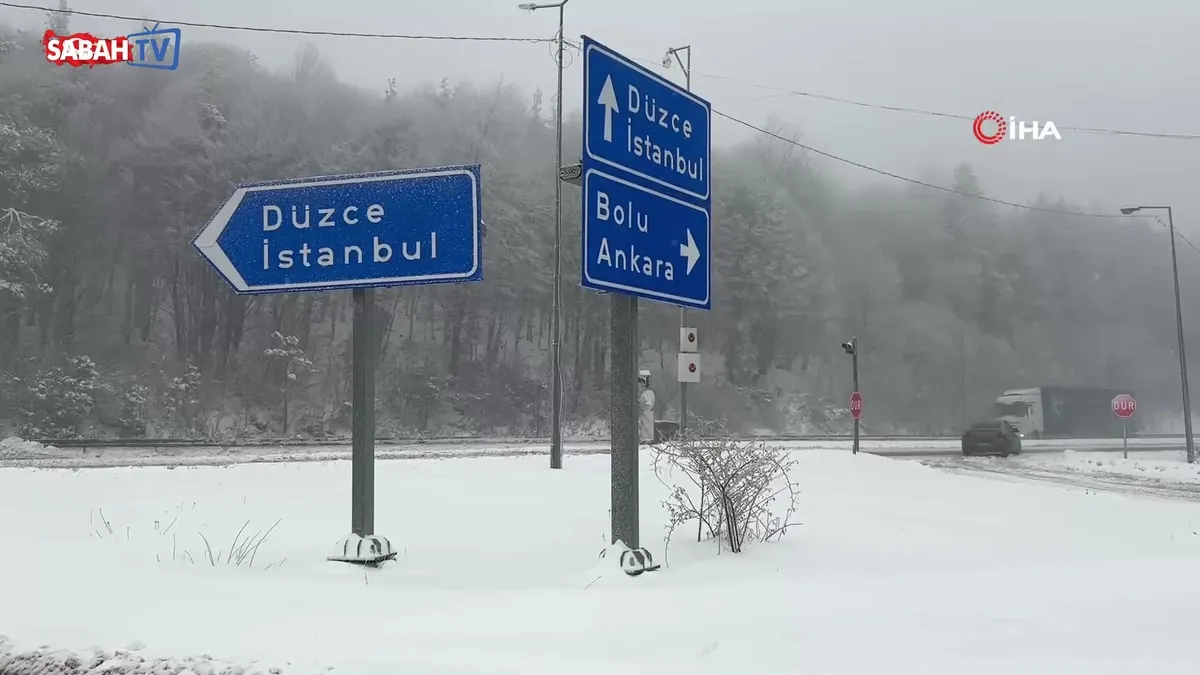 Bolu Dağı’nda kar yağışı etkili oluyor: Kar kalınlığı 20 santimetreye ulaştı | Video videosunu izle Bolu Dağı’nda kar yağışı etkili oluyor: Kar kalınlığı 20 santimetreye ulaştı | Video videosunu izle